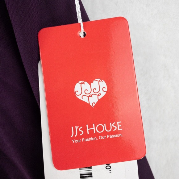 JJ's House Girls Dress Size 8 Purple Junior Bridesmaid Formal Wedding NWT - Picture 4 of 7